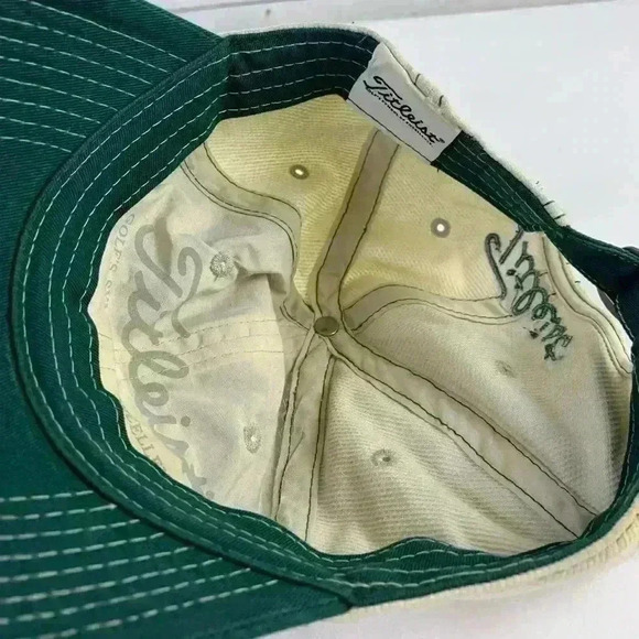 Titleist Baseball Hat Cap Adjustable Strap Green And White. - Picture 5 of 6